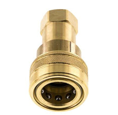 Acoplamiento hidráulico de latón DN 12,5 Enchufe G 1/2 pulgadas rosca hembra ISO 7241-1 B D 23,5mm