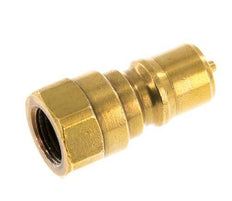 Brass DN 6.3 Hydraulic Coupling Plug G 1/4 inch Female Threads ISO 7241-1 B D 14.2mm