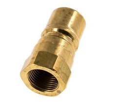Brass DN 10 Hydraulic Coupling Plug G 3/8 inch Female Threads ISO 7241-1 B D 19.1mm