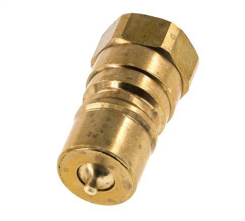 Brass DN 10 Hydraulic Coupling Plug G 3/8 inch Female Threads ISO 7241-1 B D 19.1mm