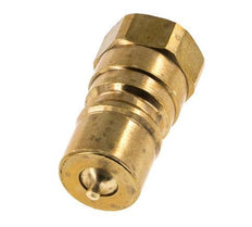 Brass DN 10 Hydraulic Coupling Plug G 3/8 inch Female Threads ISO 7241-1 B D 19.1mm
