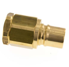 Brass DN 40 Hydraulic Coupling Plug G 1 1/2 inch Female Threads ISO 7241-1 B D 44.5mm