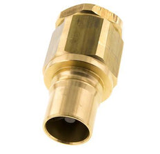 Brass DN 40 Hydraulic Coupling Plug G 1 1/2 inch Female Threads ISO 7241-1 B D 44.5mm