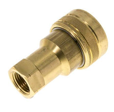 Acoplamiento hidráulico de latón DN 12,5 con rosca NPT hembra de 1/2 pulgada ISO 7241-1 B D 23,5mm