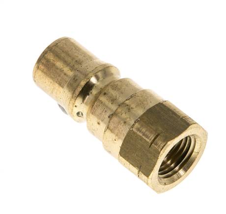 Acoplamiento hidráulico de latón DN 5 Tapón de rosca NPT hembra de 1/8 de pulgada ISO 7241-1 B D 10,9mm