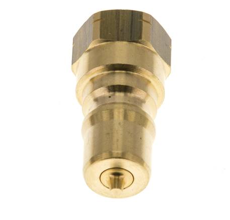 Acoplamiento hidráulico de latón DN 6.3 Enchufe de 1/4 de pulgada hembra NPT ISO 7241-1 B D 14.2mm
