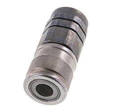 Steel DN 10 Flat Face Hydraulic Socket G 1/2 inch Female Threads ISO 16028 D 19.7mm