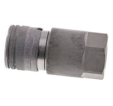 Steel DN 12.5 Flat Face Hydraulic Socket G 1/2 inch Female Threads ISO 16028 D 24.5mm