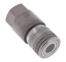 Steel DN 12.5 Flat Face Hydraulic Socket G 1/2 inch Female Threads ISO 16028 D 24.5mm