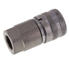 Steel DN 19 Flat Face Hydraulic Socket G 3/4 inch Female Threads ISO 16028 D 30mm