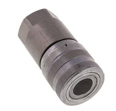 Steel DN 19 Flat Face Hydraulic Socket G 3/4 inch Female Threads ISO 16028 D 30mm