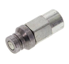 Steel DN 4 Flat Face Hydraulic Plug G 1/8 inch Female Threads D 13.5mm