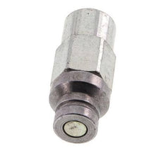 Steel DN 4 Flat Face Hydraulic Plug G 1/8 inch Female Threads D 13.5mm