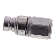 Steel DN 6.3 Flat Face Hydraulic Plug G 1/4 inch Female Threads ISO 16028 D 16.2mm