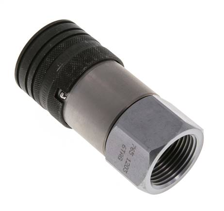 Acero DN 19 Enchufe hidráulico de cara plana G 1 pulgada rosca hembra ISO 16028 CEJN D 30mm
