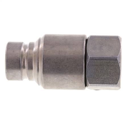 Acero DN 12.5 Enchufe hidráulico de cara plana G 1/2 pulgadas rosca hembra ISO 16028 CEJN D 24.5mm