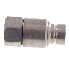 Acero DN 12.5 Enchufe hidráulico de cara plana G 1/2 pulgadas rosca hembra ISO 16028 CEJN D 24.5mm