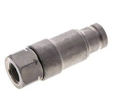 Steel DN 10 Flat Face Hydraulic Plug G 3/8 inch Female Threads ISO 16028 CEJN Pressure Eliminator D 19.7mm