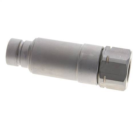 Steel DN 19 Flat Face Hydraulic Plug G 3/4 inch Female Threads ISO 16028 CEJN Pressure Eliminator D 30mm