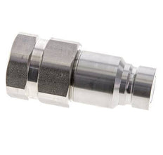 Stainless Steel DN 12 Flat Face Hydraulic Plug G 1/2 inch Female Threads ISO 16028 D 24.5mm