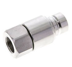 Stainless Steel DN 12 Flat Face Hydraulic Plug G 1/2 inch Female Threads ISO 16028 CEJN D 24.5mm