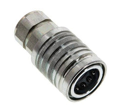 Steel DN 12.5 Hydraulic Coupling Socket G 1/2 inch Female Threads ISO 7241-1 A D 20.5mm