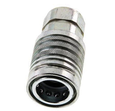 Steel DN 12.5 Hydraulic Coupling Socket G 1/2 inch Female Threads ISO 7241-1 A D 20.5mm