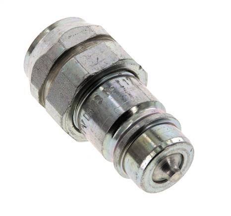 Steel DN 12.5 Hydraulic Coupling Plug G 3/8 inch Female Threads ISO 7241-1 A D 20.5mm