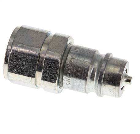 Steel DN 12.5 Hydraulic Coupling Plug M22x1.5 Female Threads ISO 7241-1 A D 20.5mm