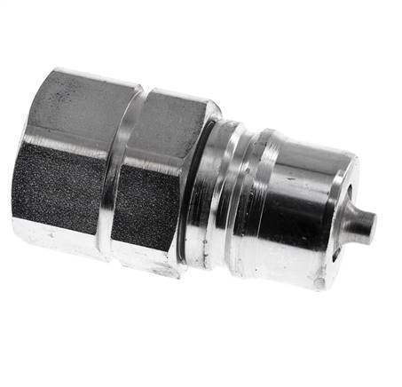 Steel DN 25 Hydraulic Coupling Plug G 1 inch Female Threads ISO 7241-1 A D 34.3mm