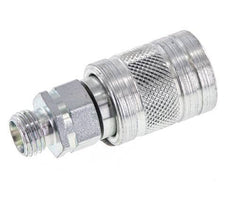 Steel DN 6.3 Hydraulic Coupling Socket 8 mm L Compression Ring ISO 7241-1 A/8434-1 D 12mm