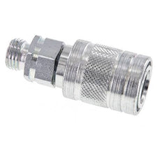Steel DN 6.3 Hydraulic Coupling Socket 8 mm L Compression Ring ISO 7241-1 A/8434-1 D 12mm
