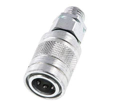 Steel DN 6.3 Hydraulic Coupling Socket 8 mm L Compression Ring ISO 7241-1 A/8434-1 D 12mm