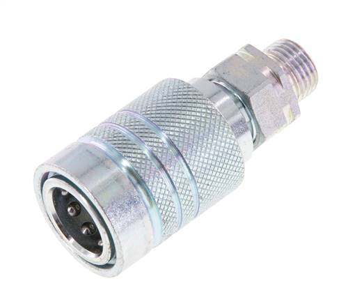 Acero DN 10 Acoplamiento hidráulico Enchufe 12 mm L Anillo de compresión ISO 7241-1 A/8434-1 D 17,3mm