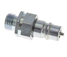 Steel DN 6.3 Hydraulic Coupling Plug 8 mm L Compression Ring ISO 7241-1 A/8434-1 D 12mm