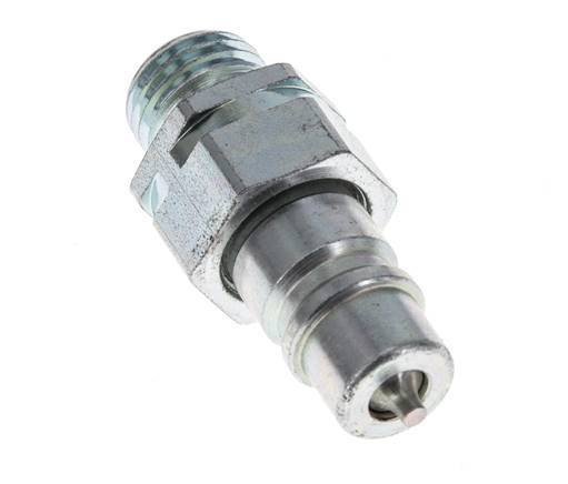 Steel DN 6.3 Hydraulic Coupling Plug 8 mm L Compression Ring ISO 7241-1 A/8434-1 D 12mm