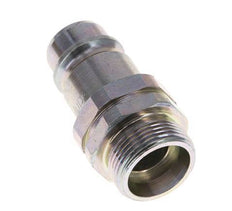 Steel DN 12.5 Hydraulic Coupling Plug 18 mm L Compression Ring ISO 7241-1 A/8434-1 D 20.5mm