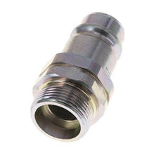Steel DN 12.5 Hydraulic Coupling Plug 18 mm L Compression Ring ISO 7241-1 A/8434-1 D 20.5mm