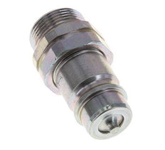 Steel DN 12.5 Hydraulic Coupling Plug 18 mm L Compression Ring ISO 7241-1 A/8434-1 D 20.5mm