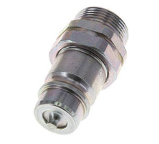 Steel DN 12.5 Hydraulic Coupling Plug 18 mm L Compression Ring ISO 7241-1 A/8434-1 D 20.5mm