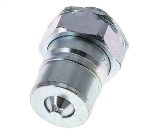 Steel DN 20 Hydraulic Coupling Plug 12 mm L Compression Ring ISO 7241-1 A/8434-1 D 29.1mm