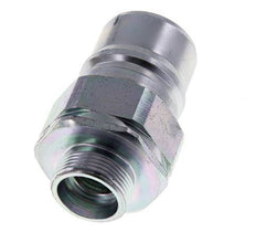 Steel DN 25 Hydraulic Coupling Plug 18 mm L Compression Ring ISO 7241-1 A/8434-1 D 34.3mm