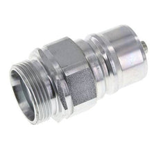 Steel DN 25 Hydraulic Coupling Plug 28 mm L Compression Ring ISO 7241-1 A/8434-1 D 34.3mm