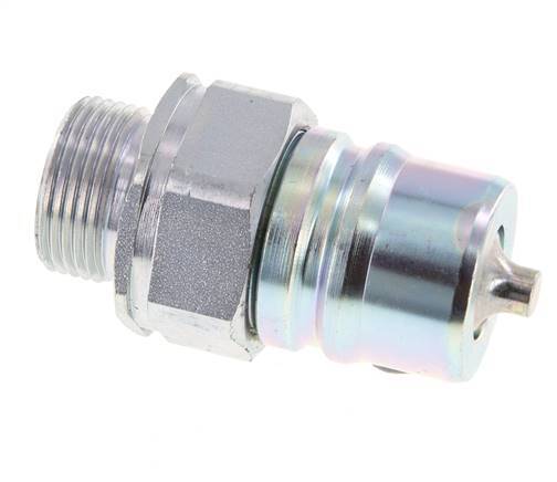 Steel DN 25 Hydraulic Coupling Plug 20 mm S Compression Ring ISO 7241-1 A/8434-1 D 34.3mm