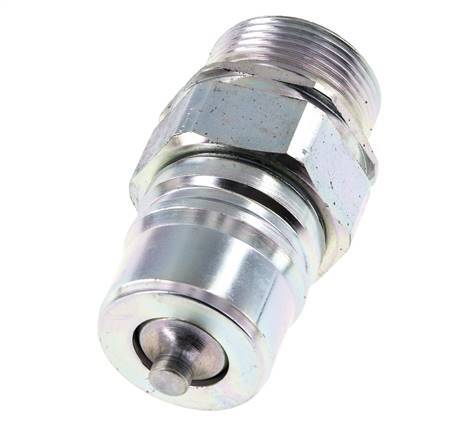 Steel DN 25 Hydraulic Coupling Plug 25 mm S Compression Ring ISO 7241-1 A/8434-1 D 34.3mm