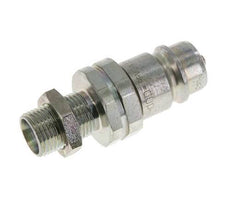 Steel DN 12.5 Hydraulic Coupling Plug 12 mm L Compression Ring Bulkhead ISO 7241-1 A/8434-1 D 20.5mm