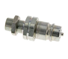 Steel DN 12.5 Hydraulic Coupling Plug 12 mm L Compression Ring Bulkhead ISO 7241-1 A/8434-1 D 20.5mm