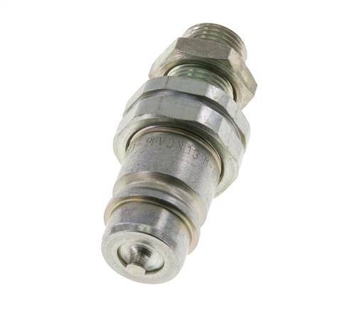 Steel DN 12.5 Hydraulic Coupling Plug 12 mm L Compression Ring Bulkhead ISO 7241-1 A/8434-1 D 20.5mm