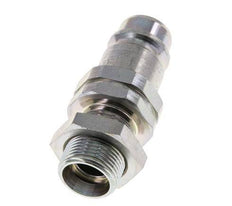 Steel DN 12.5 Hydraulic Coupling Plug 15 mm L Compression Ring Bulkhead ISO 7241-1 A/8434-1 D 20.5mm