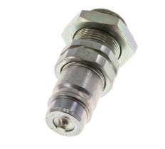 Steel DN 12.5 Hydraulic Coupling Plug 18 mm L Compression Ring Bulkhead ISO 7241-1 A/8434-1 D 20.5mm
